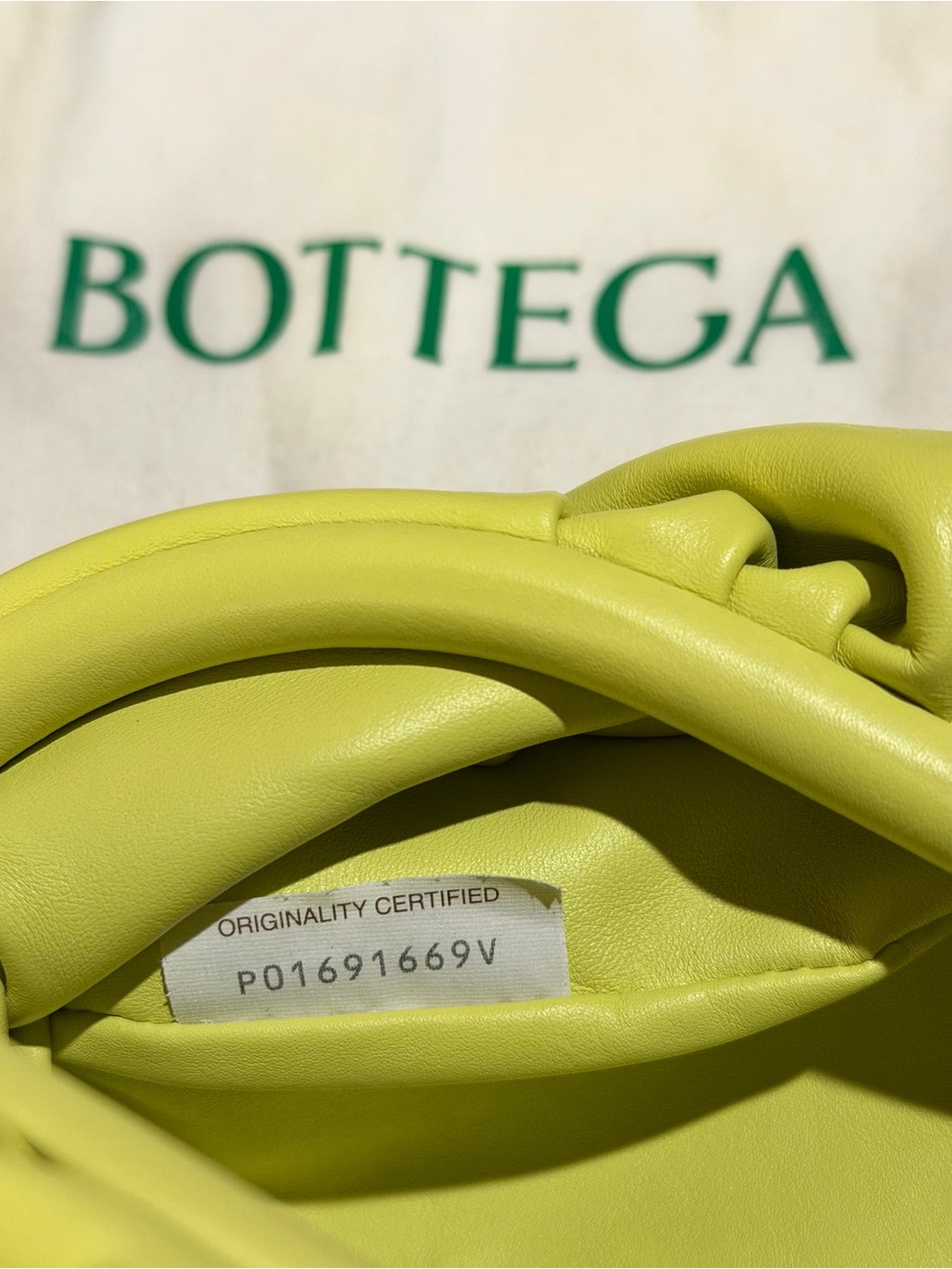 Bottega Veneta Nappa Belt Chain Pouch Seagrass - Picture 7 of 10